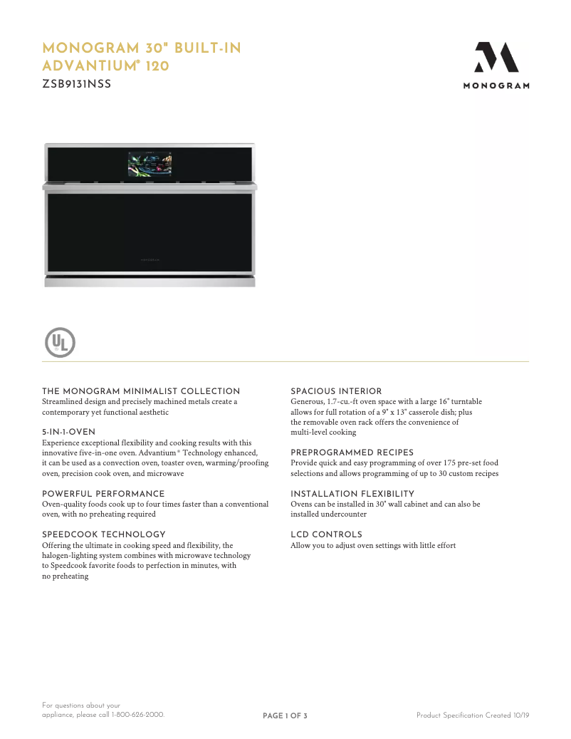 First page image of the manual for ZSB9131NSS