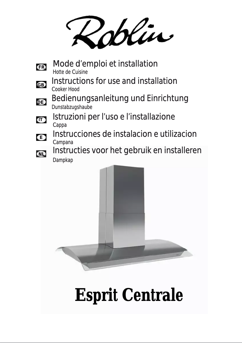 First page image of the manual for Esprit/2 900