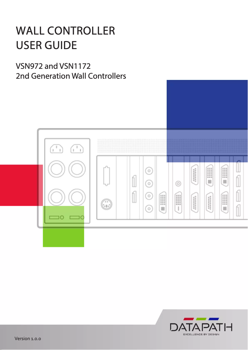 Page 1 of the manual User Manual Datapath VSN1172