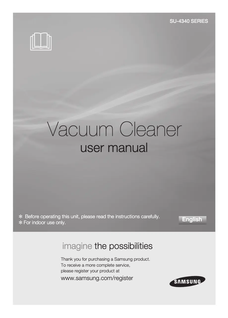 Page 1 of the manual User Manual Samsung SU4341