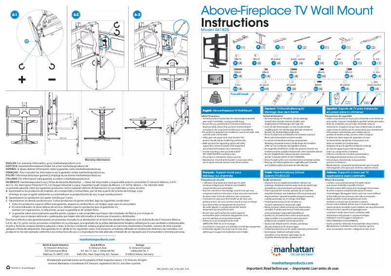 First page image of the manual for 461825