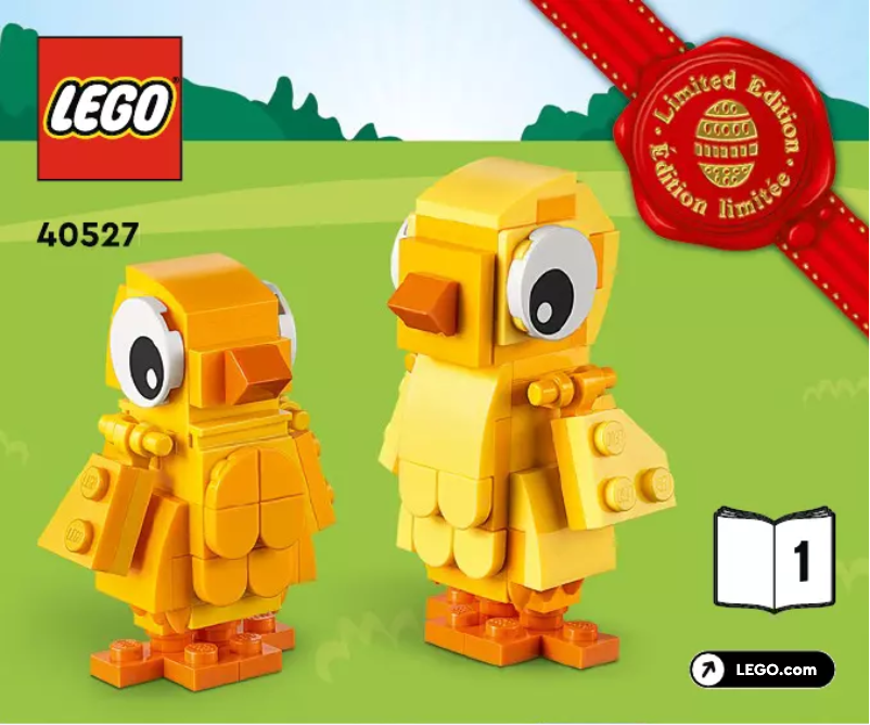 Page 1 of the manual User Manual Lego Easter Chicks 40527
