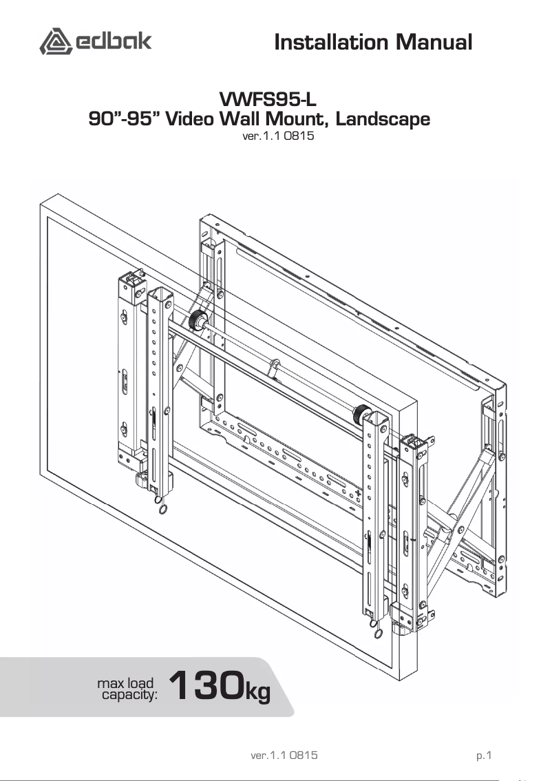 First page image of the manual for VWFS95-L