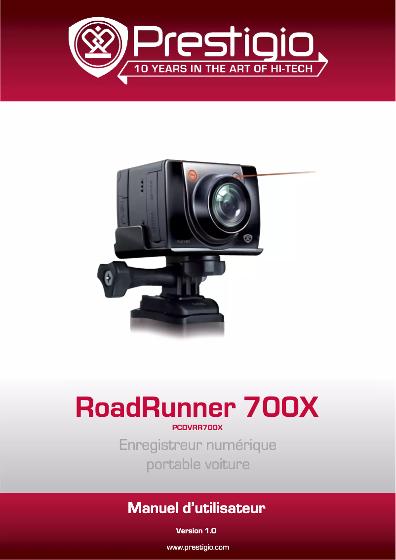 First page image of the manual for RoadRunner 700X