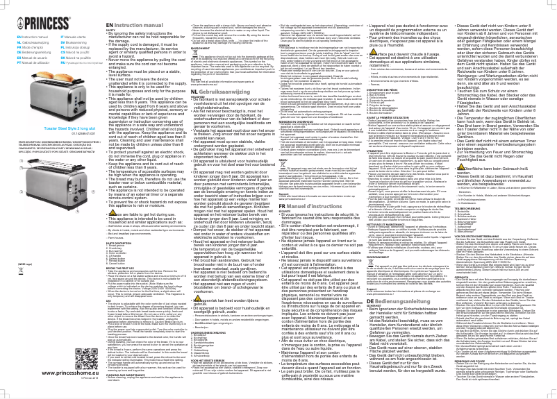 First page image of the manual for Steel Style 2 142389