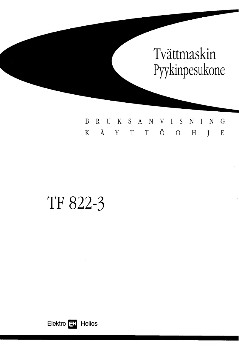 First page image of the manual for TF822-3