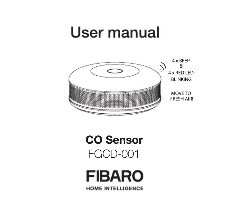 Page 1 of the manual User Manual Fibaro FGCD-001