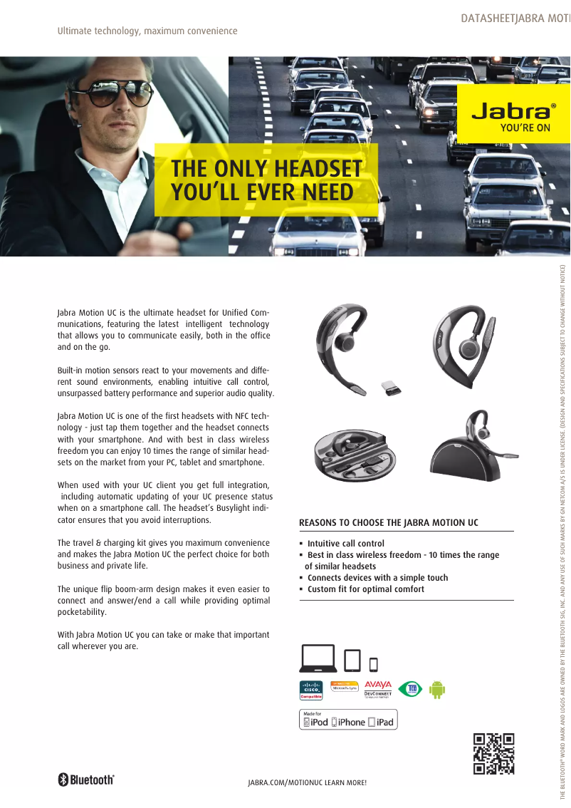 First page image of the manual for Motion UC