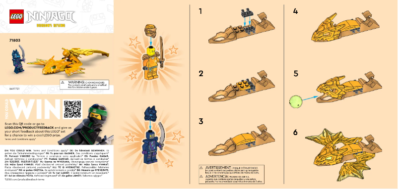 First page image of the manual for Ninjago 71803