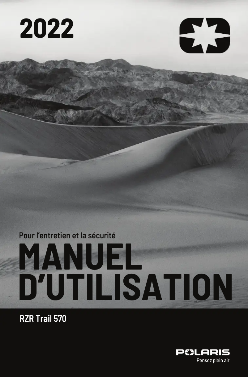 Page 1 of the manual User Manual Polaris RZR Trail 570 (2022)