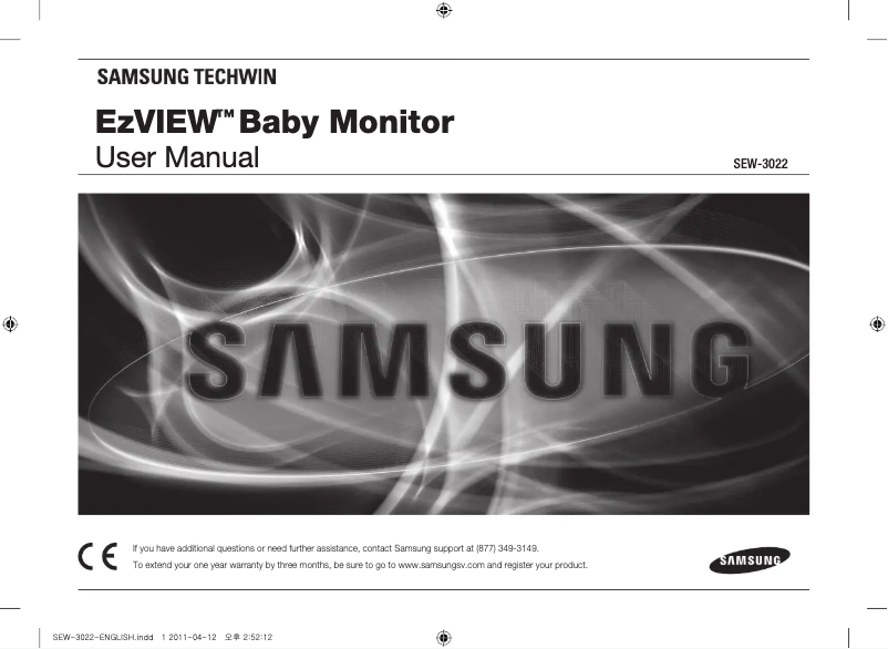 Page 1 of the manual User Manual Samsung EzView SEW3022