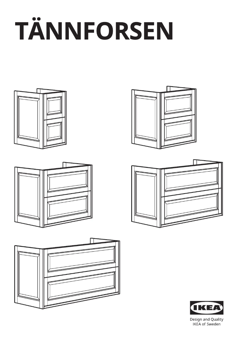 Page 1 of the manual User Manual Ikea TÄNNFORSEN 605.354.38