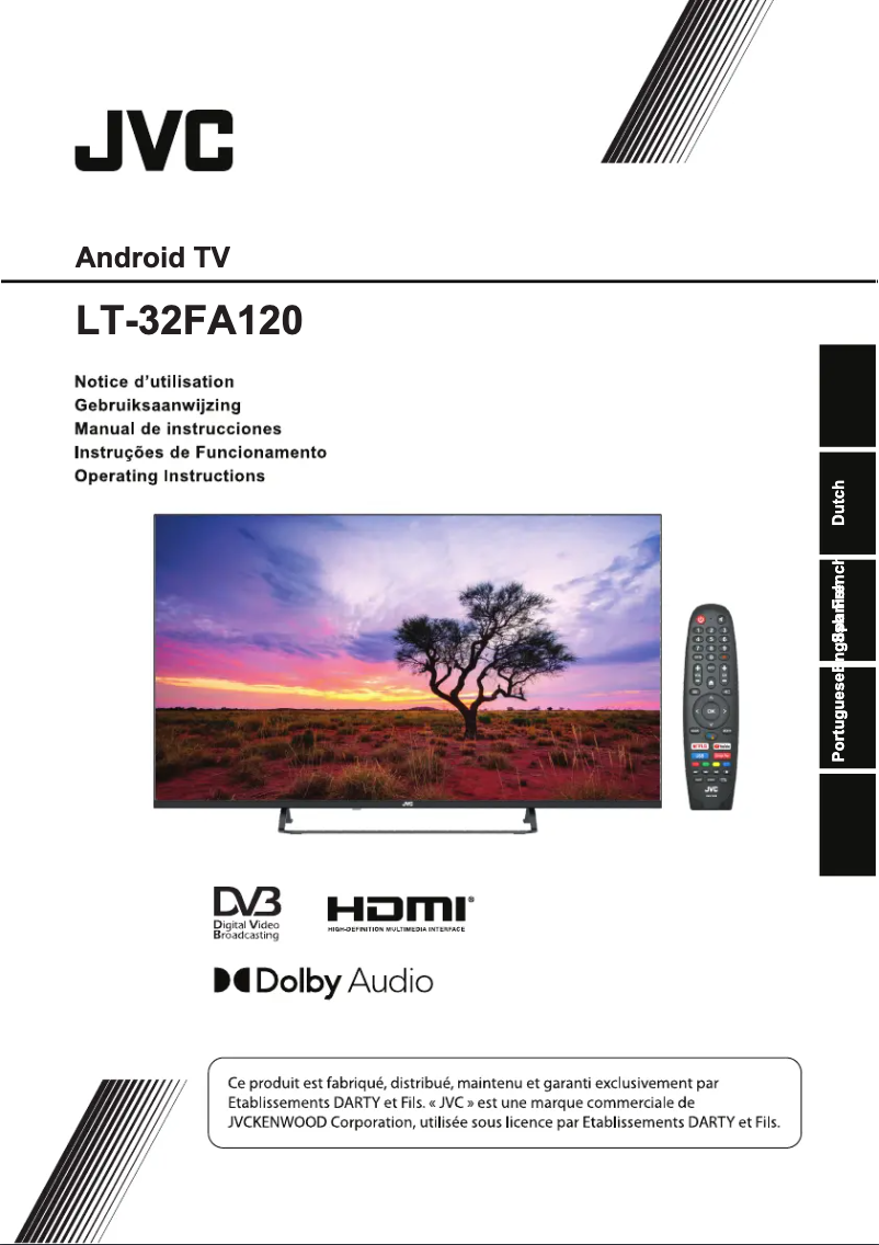 First page image of the manual for LT-32FA120