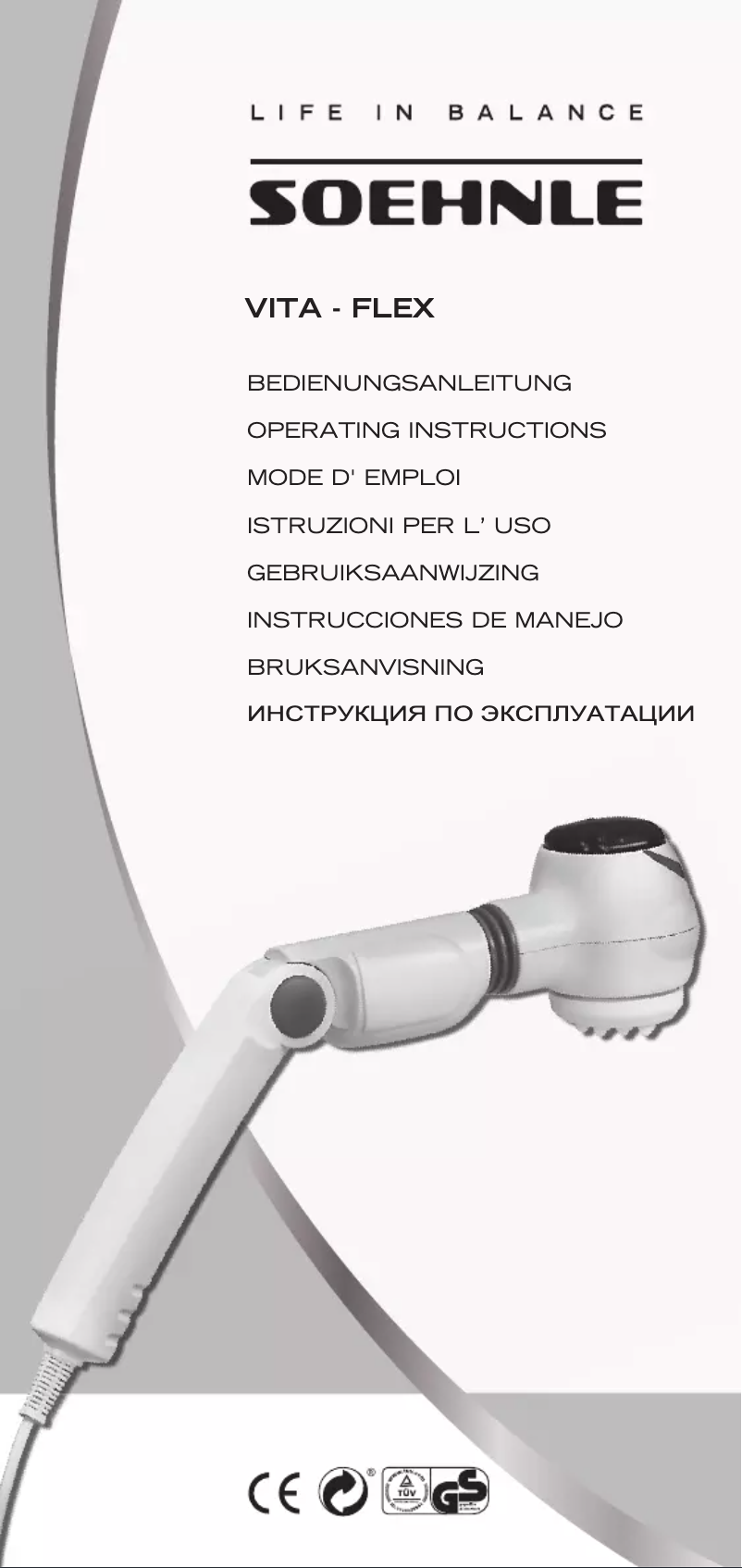 Page 1 of the manual User Manual Soehnle Vita Flex
