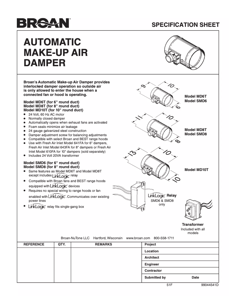 First page image of the manual for MD10T