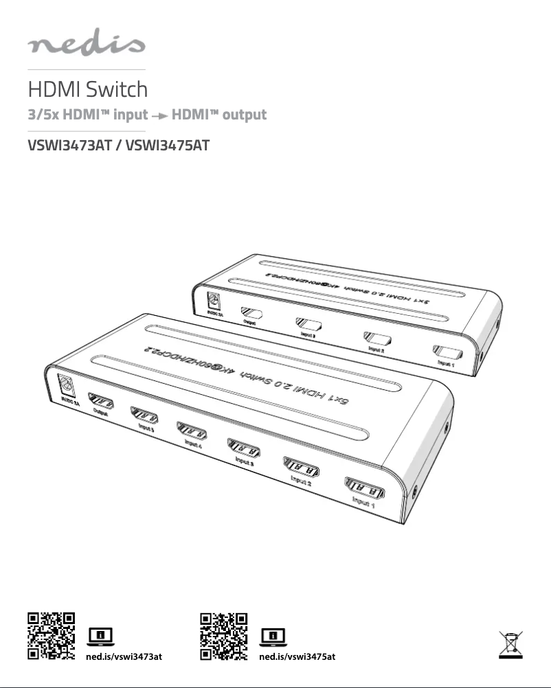 First page image of the manual for VSWI3475AT