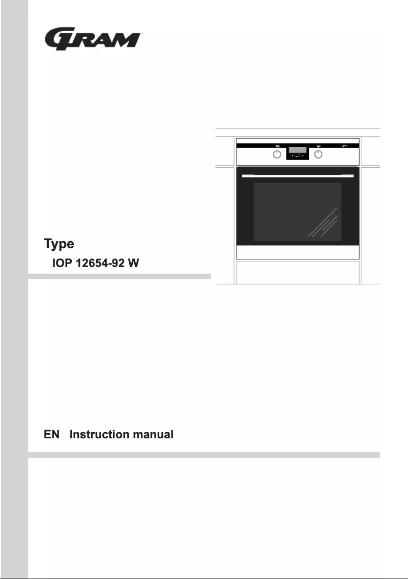 First page image of the manual for IOP 12654-92 W