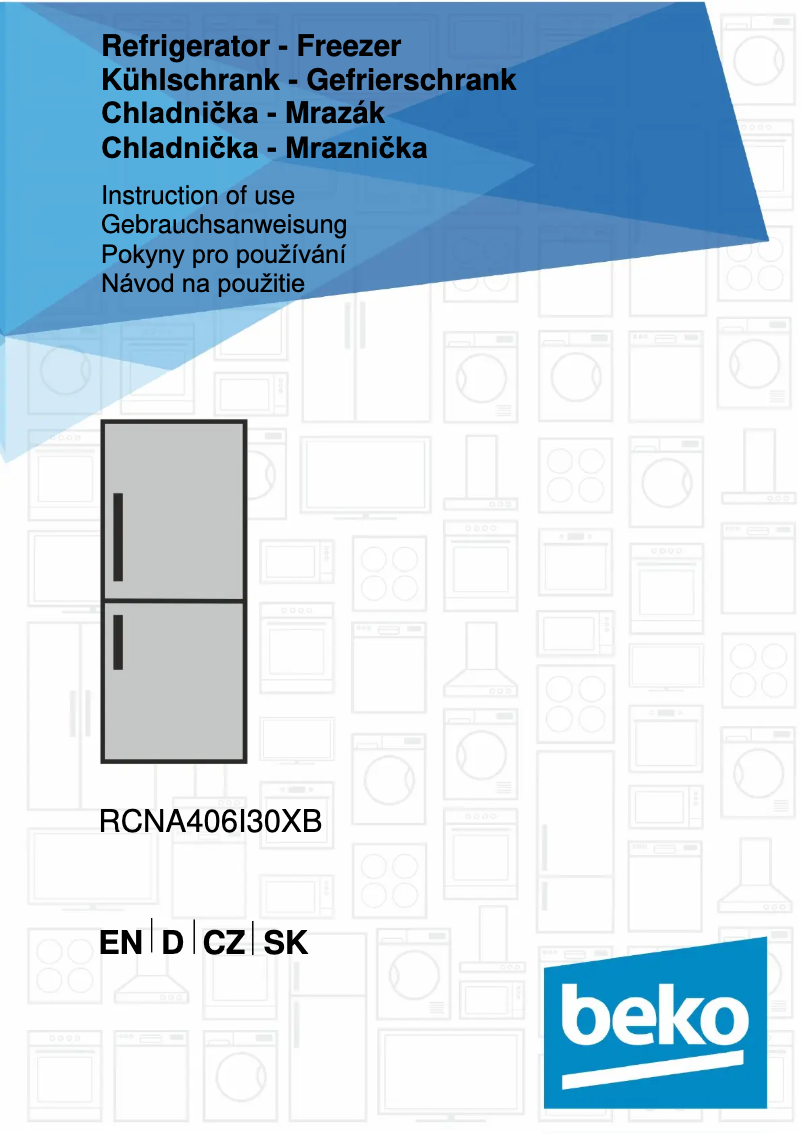 First page image of the manual for RCNA406I30XB