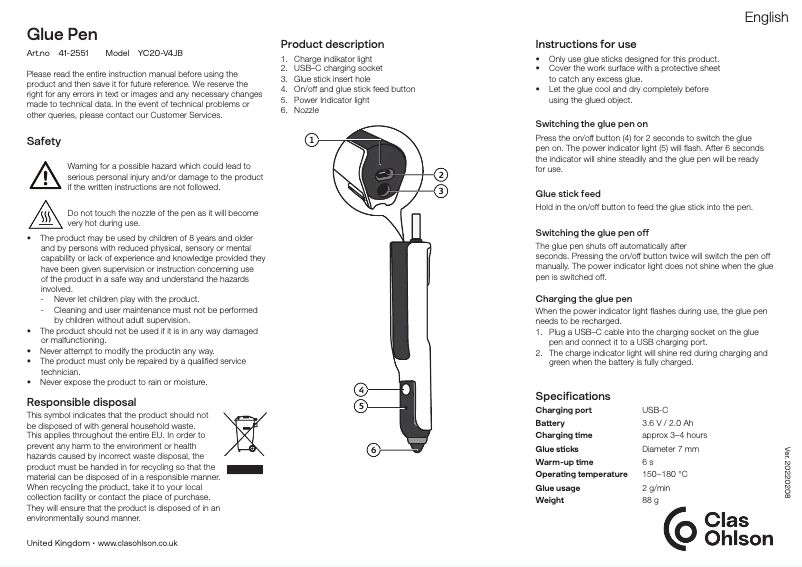 Page 1 of the manual User Manual Cocraft HGM 3.6-LI