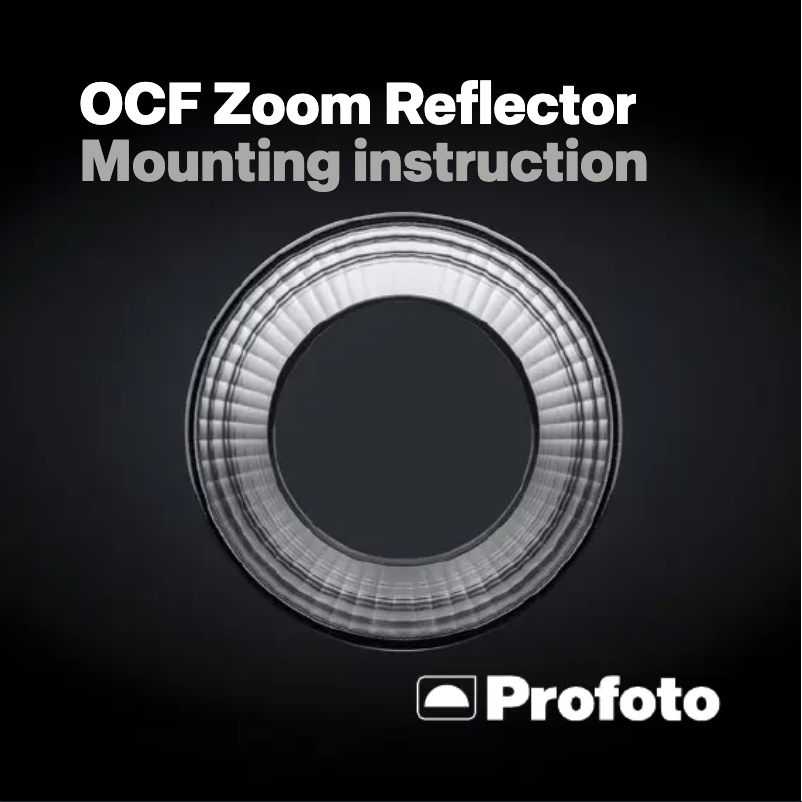 First page image of the manual for OCF Zoom Reflector