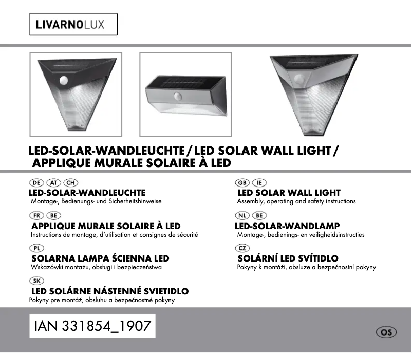 Page 1 of the manual User Manual Livarno Lux HG06010A
