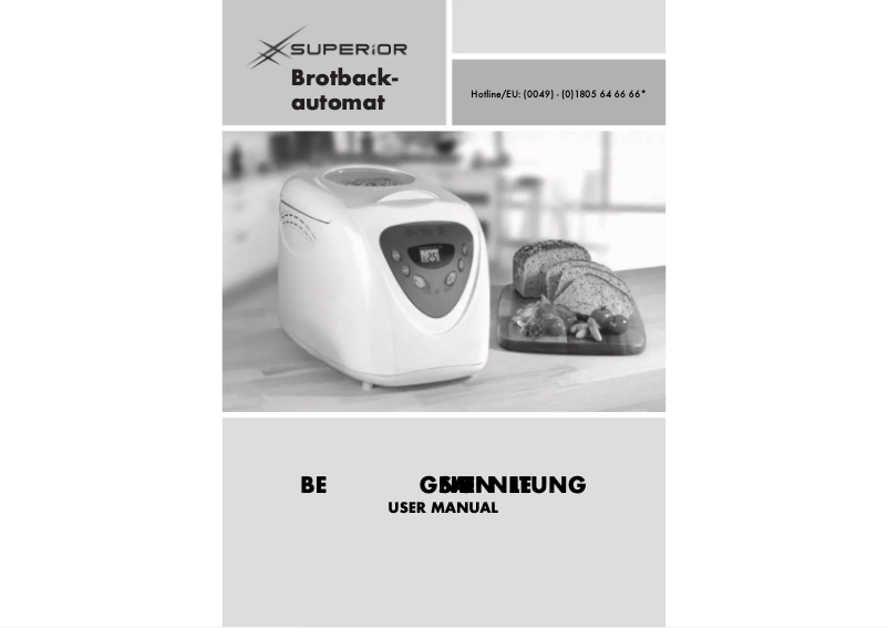 First page image of the manual for XBM1538