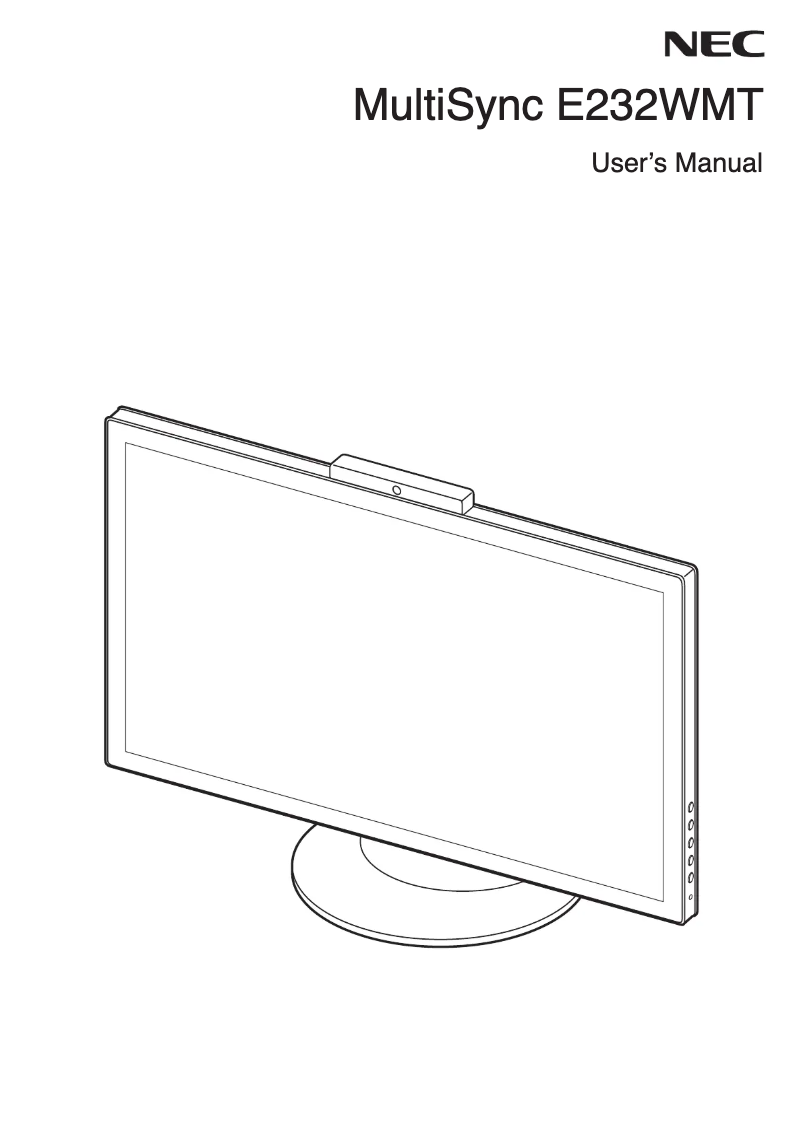 First page image of the manual for E232WMT-BK