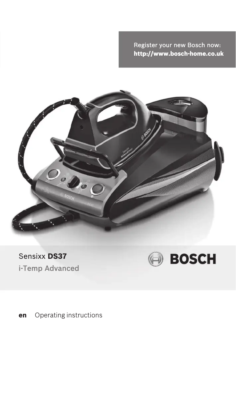 Page 1 of the manual User Manual Bosch Sensixx DS37 TDS3771GB