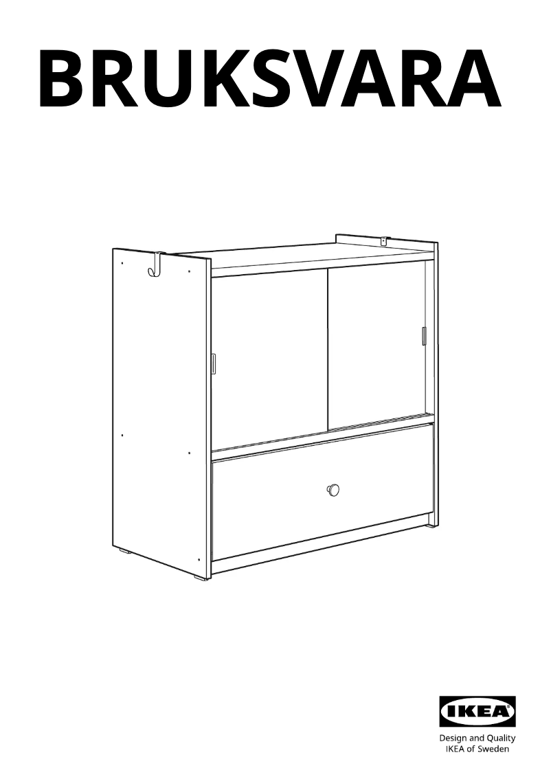 First page image of the manual for BRUKSVARA 505.758.92