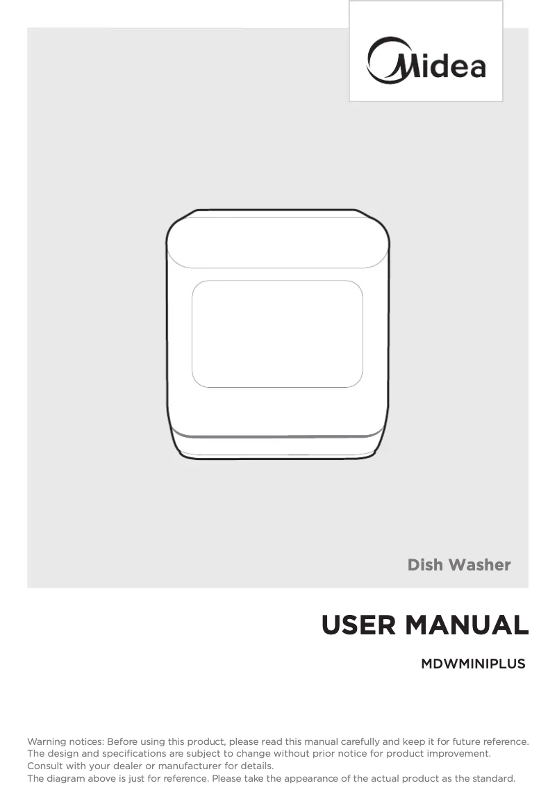 First page image of the manual for MDWMINIPLUS