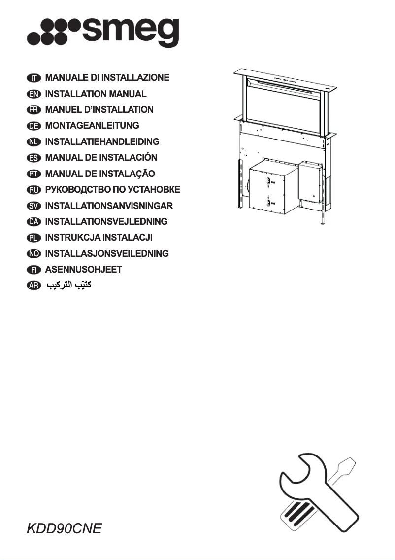 Page 1 of the manual Brochure Smeg KDD90CNE