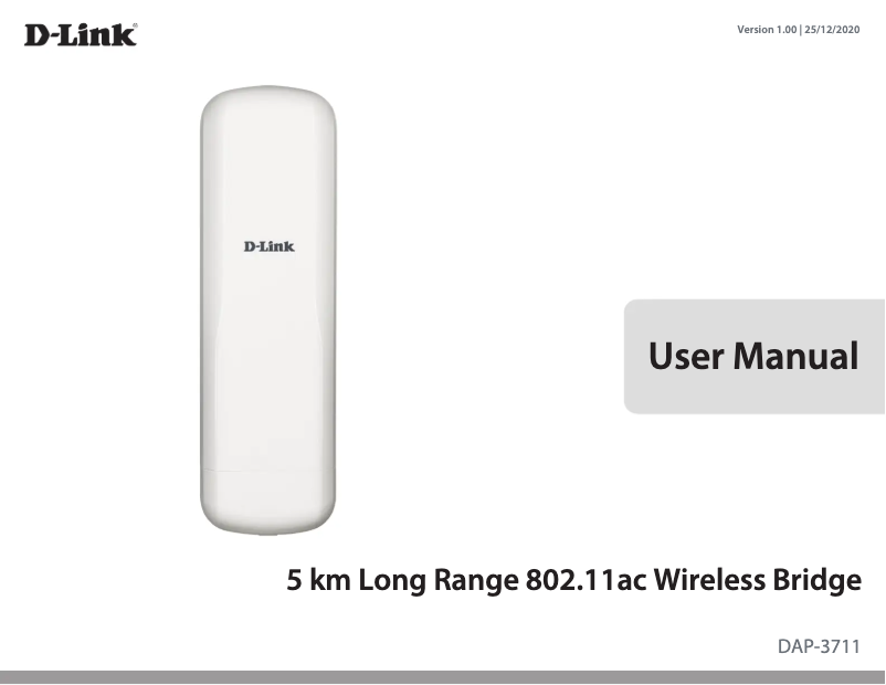 First page image of the manual for DAP-3711