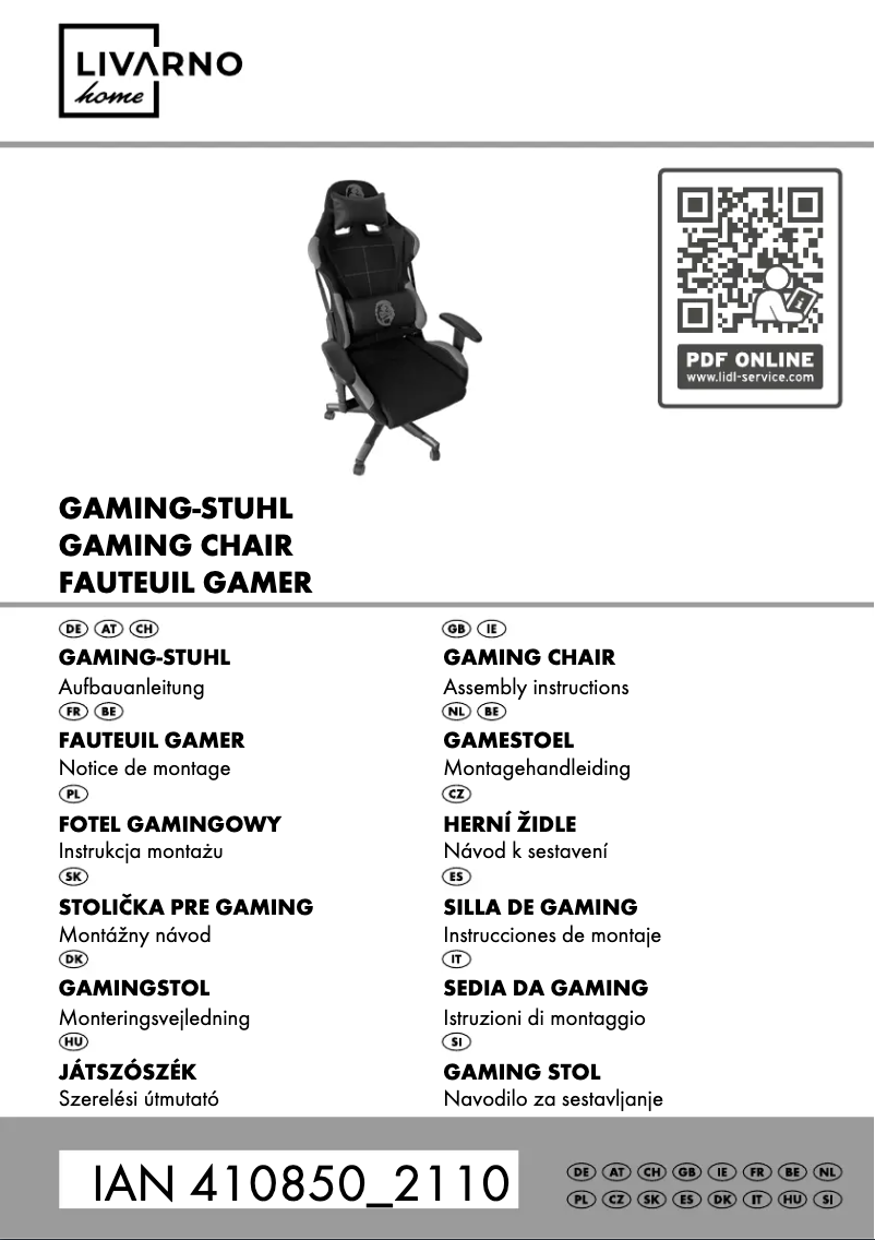 Page 1 of the manual User Manual Livarno Lux IAN 410850