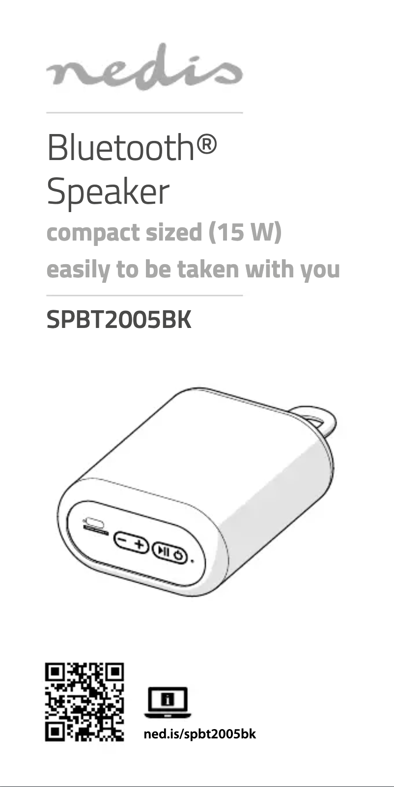Page 1 of the manual User Manual Nedis SPBT2005BK