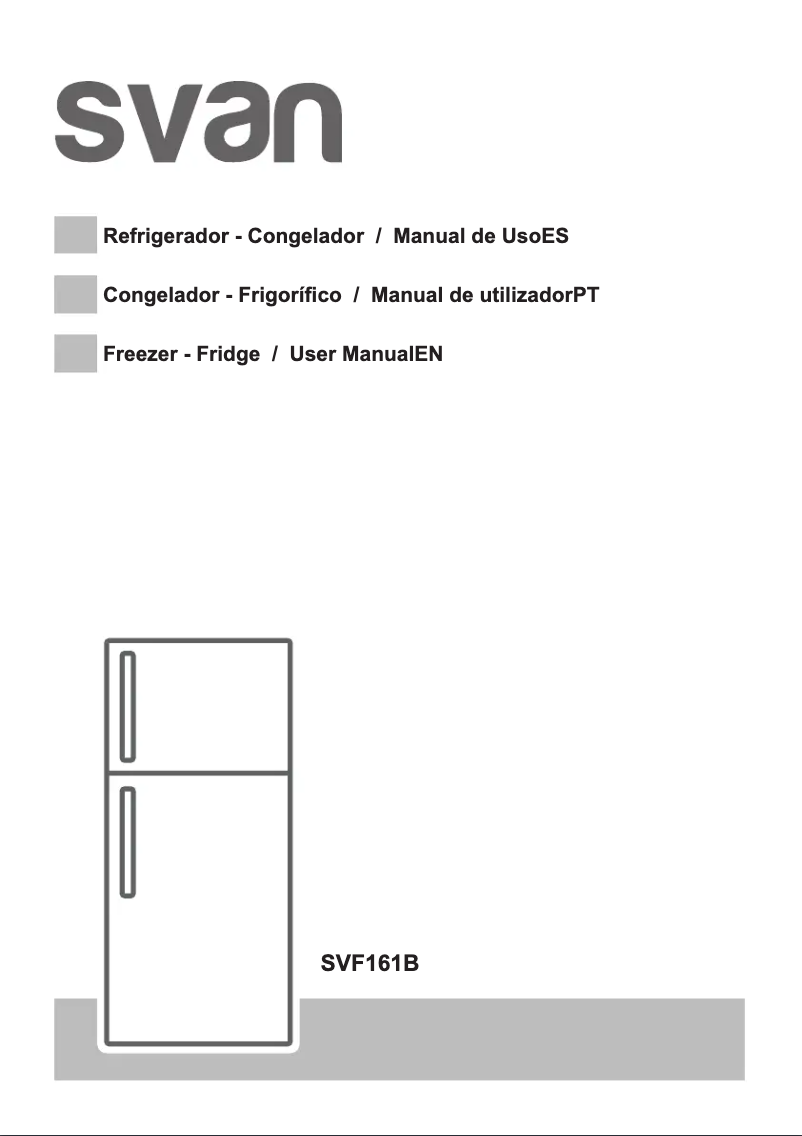 First page image of the manual for SVF161B