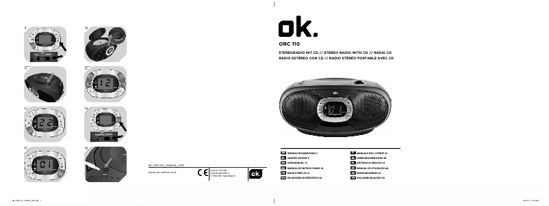 First page image of the manual for ORC 110