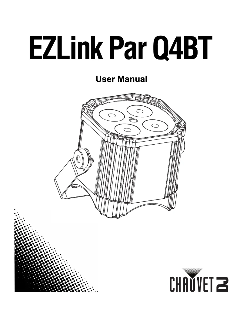 Page 1 of the manual User Manual Chauvet EZLink PAR Q4 BT