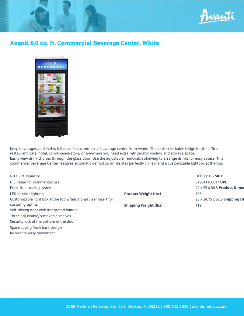 First page image of the manual for BCC6Q1BG