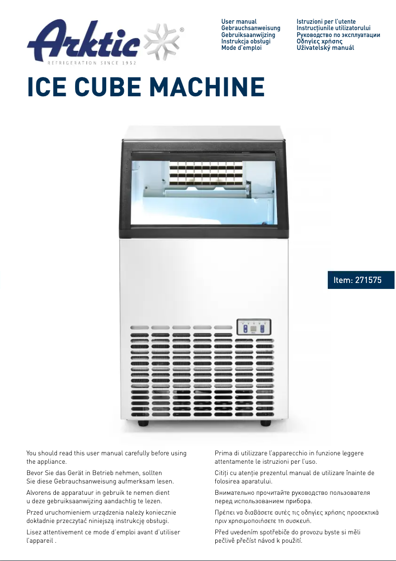 First page image of the manual for 271575