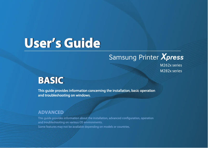 Page 1 of the manual User Manual Samsung Xpress SL-M2620
