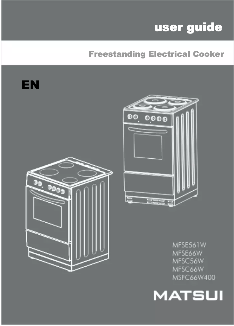 First page image of the manual for MFSC66W