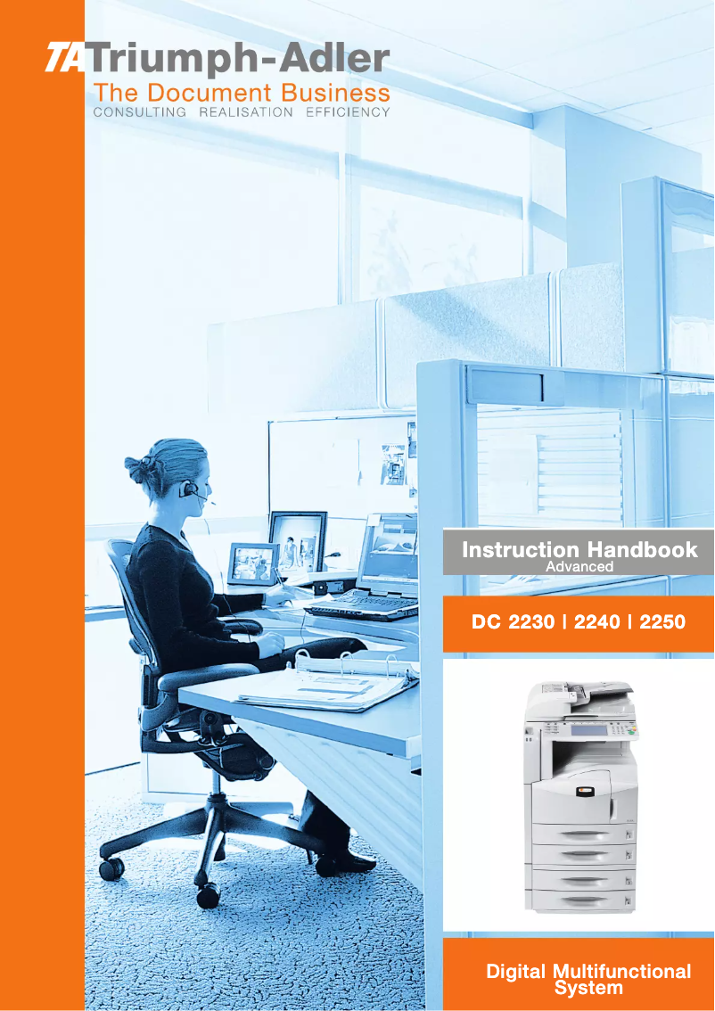 First page image of the manual for DC 2230