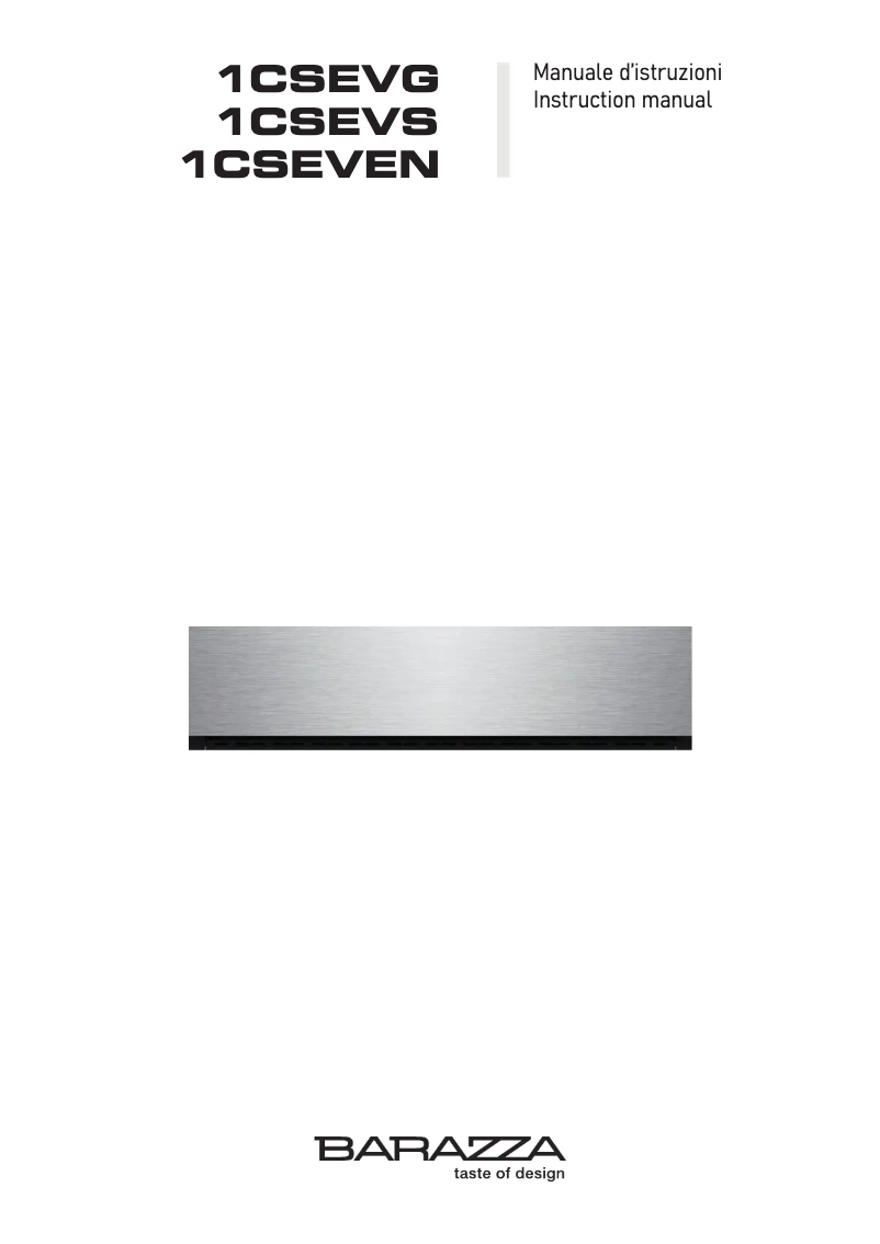 First page image of the manual for 1CSEVG