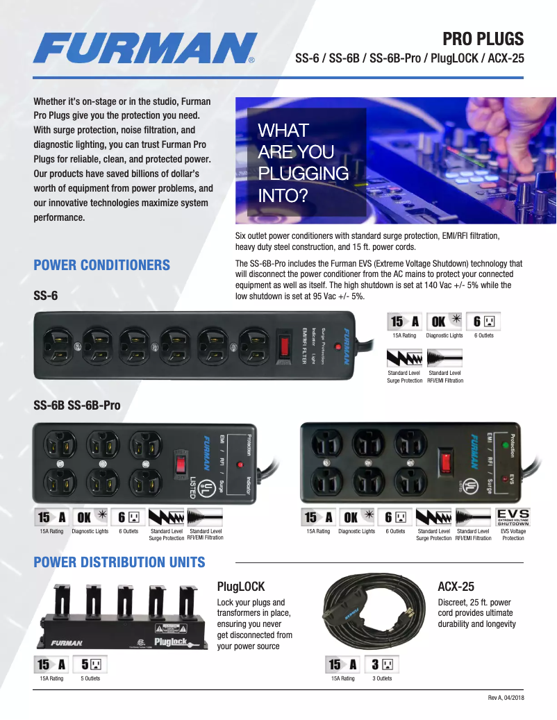 First page image of the manual for SS-6B-Pro