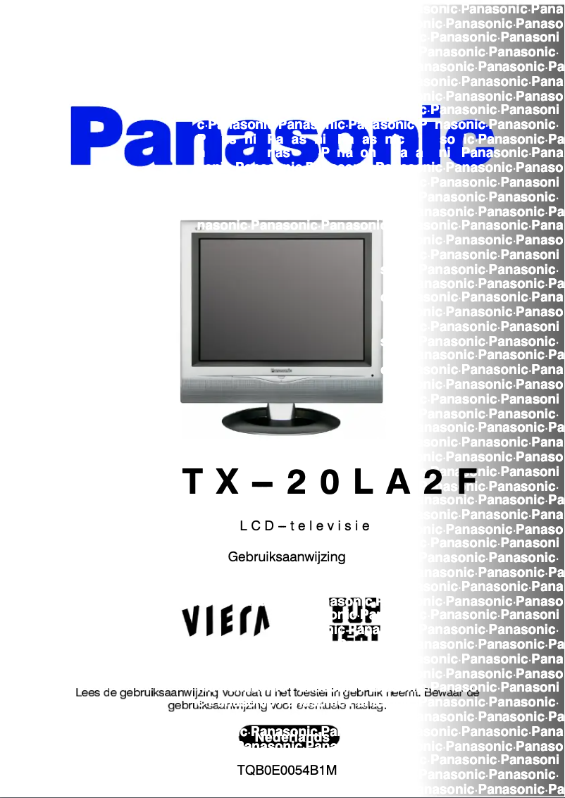 Page 1 of the manual User Manual Panasonic TX-20LA2F