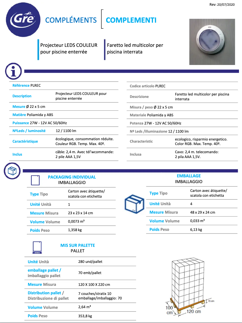First page image of the manual for PLREC
