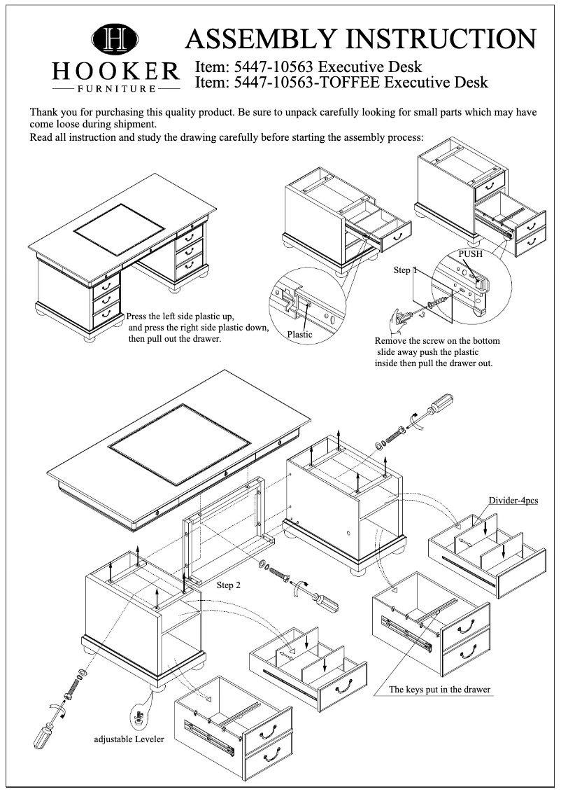 Page 1 of the manual User Manual Hooker 5447-10563