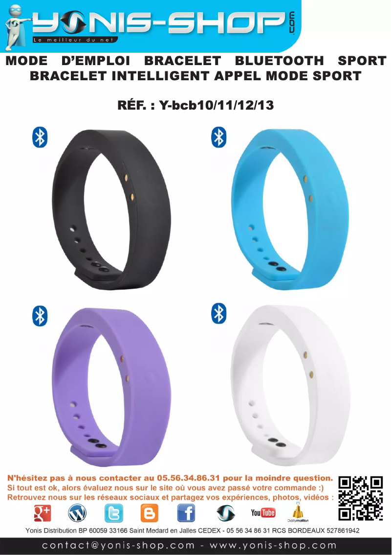 First page image of the manual for Y-BCB13