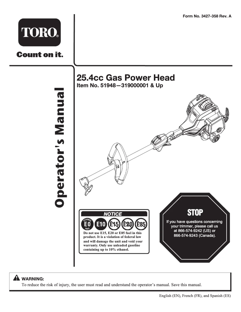 First page image of the manual for 51948