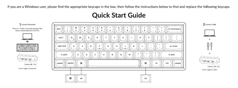 First page image of the manual for K12 Pro